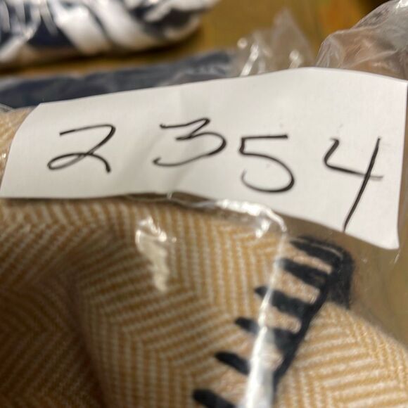 D & Co. Denim & Company tan herringbone open poncho cape. - Picture 7 of 7